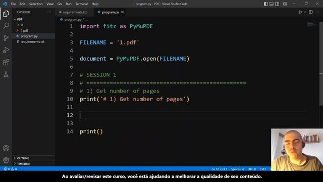 Python Manipulação de PDF com PyMuPDF ?? ?? Sessão I [Parte 3 de 14] #AT_PyMuPDF_PT смотреть онлайн