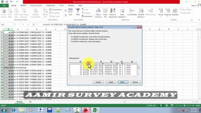 How to make Coordinates at every 25 meter of Road Center Line, Draw Curve and Export to EXCEL смотреть онлайн