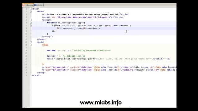 How to create a like unlike button using jQuery and PHP смотреть онлайн