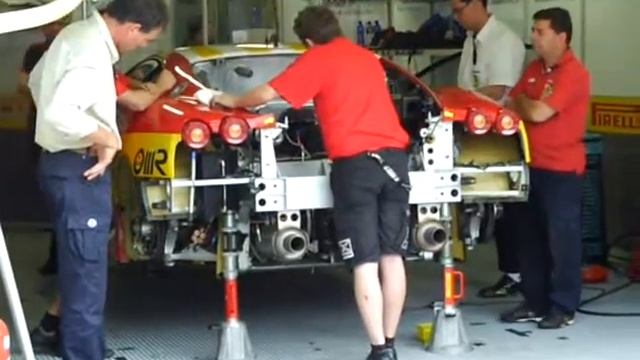 Ferrari F430 GT2 Engine Test - Le Mans 2008 смотреть онлайн