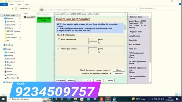 How To Reset Epson L3110 | Epson L3110 Red Light Blinking Solution | Epson Printer Reset Kaise Kare смотреть онлайн