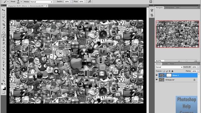 Adobe Photoshop CS4 Tutorial - Ebenenmasken смотреть онлайн