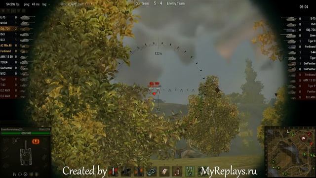 WOT: Malinovka - Object 704 - 6 frags - Patrol Duty, смотреть онлайн
