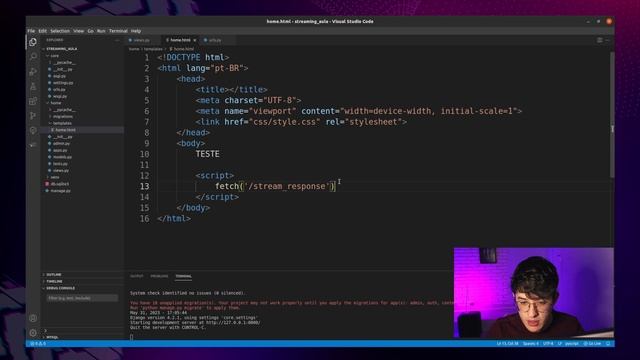 Streaming com Python e Django смотреть онлайн