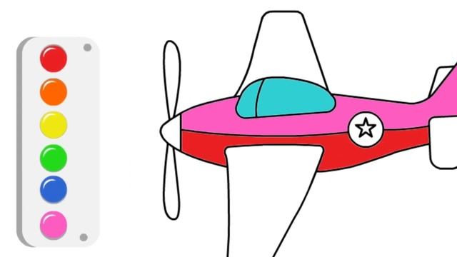 Fun and Creative! Drawing and Coloring a Propeller Plane for Kids | Exciting Coloring Tutorial! смотреть онлайн
