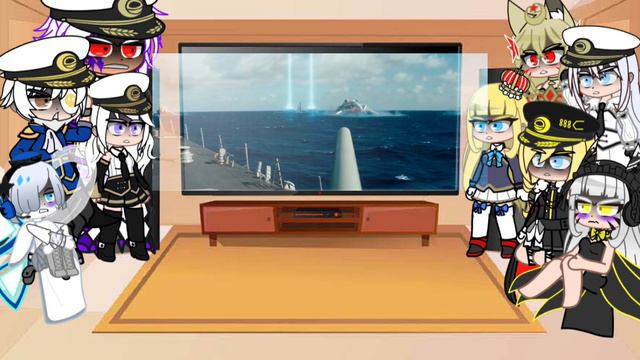 Gacha Life : Azurlane Reacts To Battleship Part 1