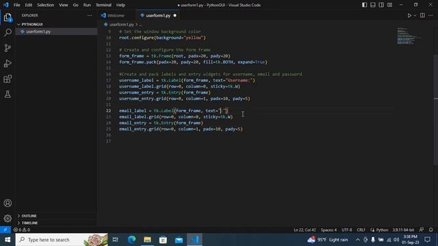 How to Create Your First Python GUI with VS Code | Python GUI Tutorial Using Tkinter смотреть онлайн