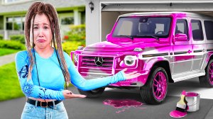 Покрасили ГЕЛИК в Розовый Цвет для Фифочки! **Света Кемер плачет?** // Луномосик