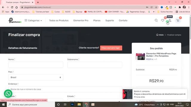 ELEMENTOR PRO barato e instalar no wordpress (Licença) смотреть онлайн