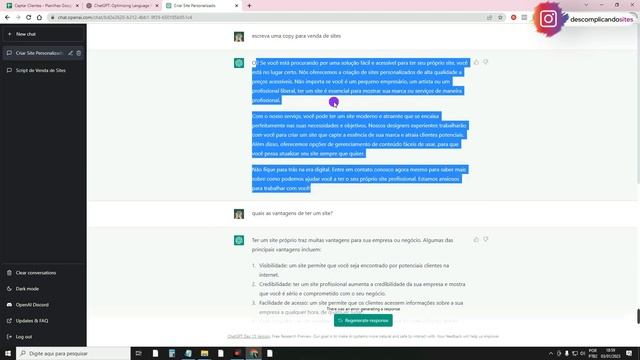 ? CHAT GPT para Vender Sites: Como Gerar Scripts de Vendas com Inteligência Artificial [INCRÍVEIS] смотреть онлайн