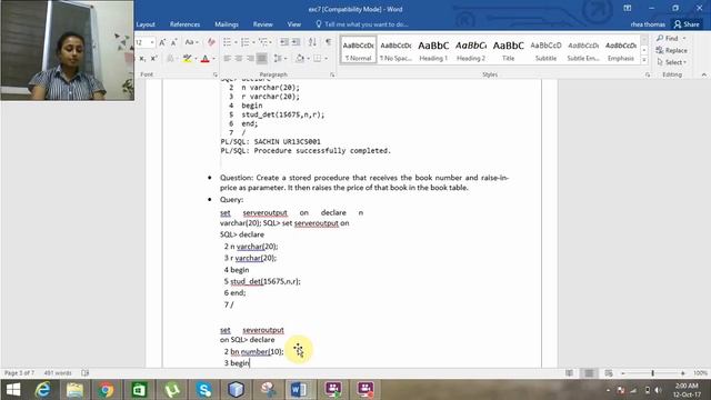 PL/SQL (PROCEDURE AND FUNCTION) смотреть онлайн