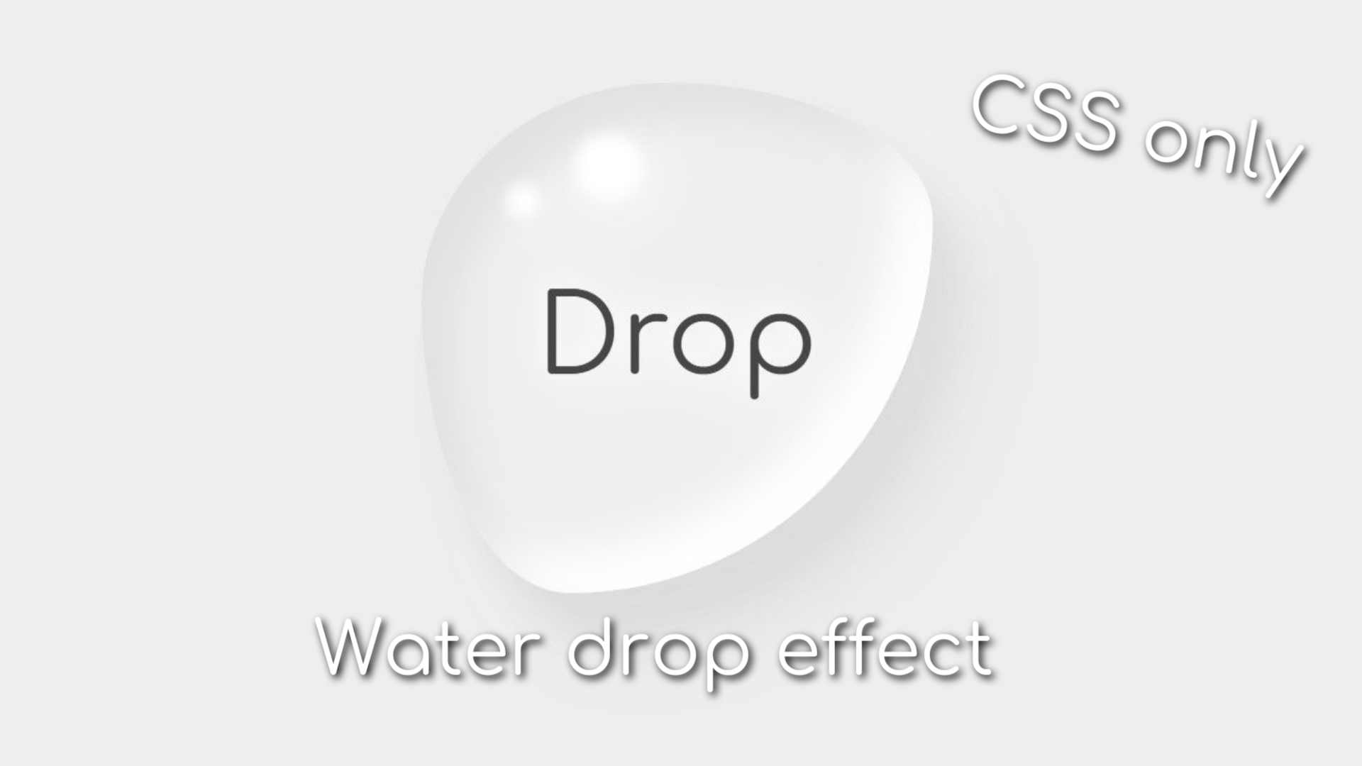 Эффект капли на css | Water drop effect | HTML CSS смотреть онлайн