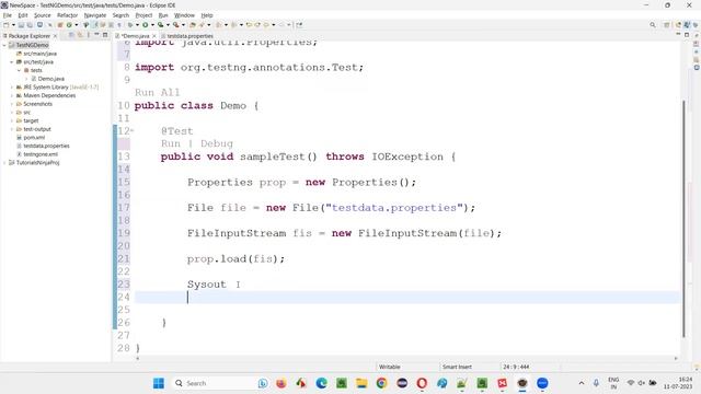 How to read data from properties file in Selenium (Selenium Interview Question #464) смотреть онлайн