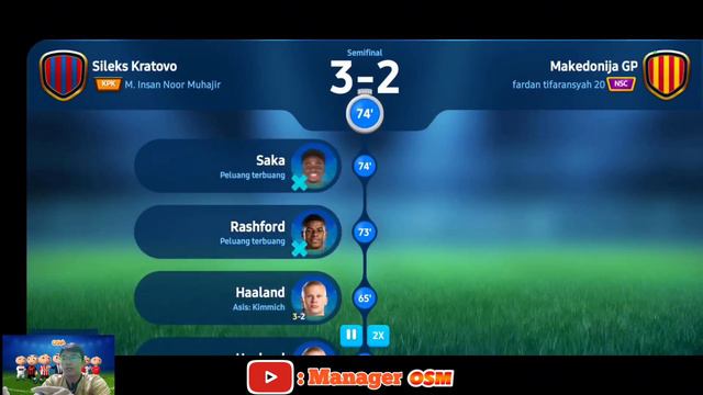 Best 433 Tactics 2024 | Liga Makedonia Utara | Semifinal Cup | Manager OSM | OSM 2023-2024