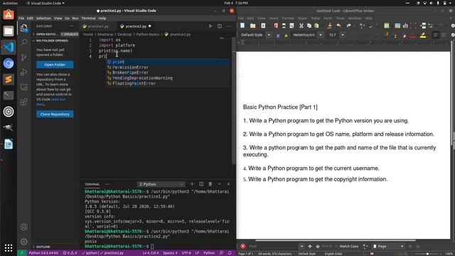 Python practice series for absolute beginners | part 1 | Bhattarai Narayan Sr. Software Developer смотреть онлайн