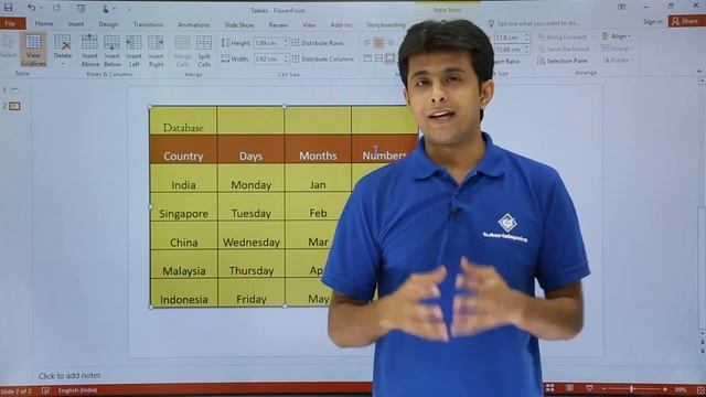 PowerPoint - Table Merge and Split смотреть онлайн