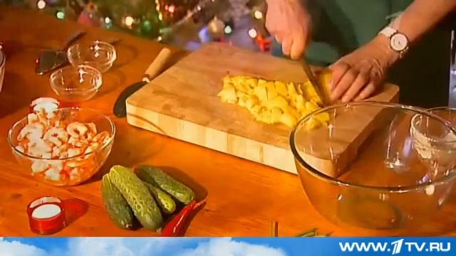 Салат из манго с креветками от Ольги Баклановой (Вся Соль) смотреть онлайн