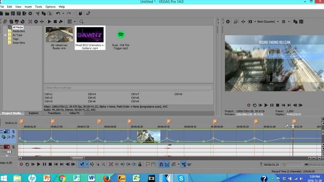 How to Edit a Montage/Trickshots Like Faze Barker! Sony Vegas Pro 14!!(Velocity & Screen Pumps) смотреть онлайн
