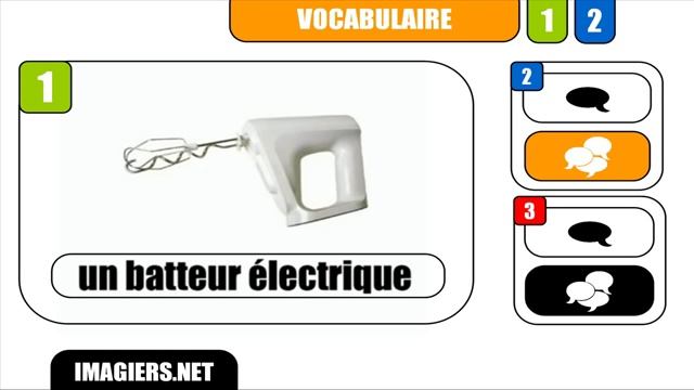 [Français] [Vocabulaire] # Un batteur électrique смотреть онлайн