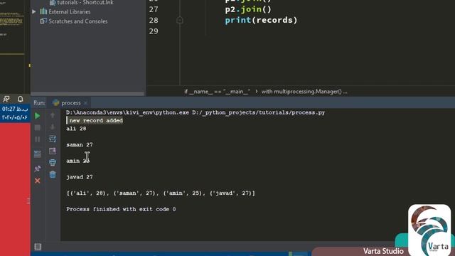 18- process: shared memory, server process, manager, queue, pipe, semaphore[آموزش پایتون در 13 ساعت смотреть онлайн