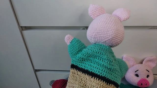 Три поросёнка на перчатках крючком для кукольного театра. #handmade #amigurumi #вязаниекрючком смотреть онлайн