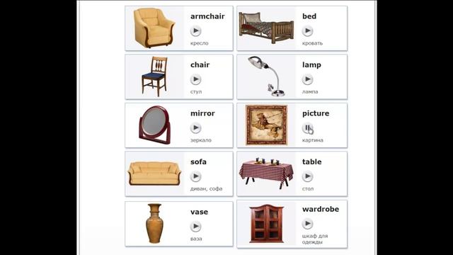Английский язык детям. Учим мебель. #Furniture. English For Kids. Learn Furniture.