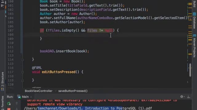 JavaFX BMS Part 12: Working with Book 3 смотреть онлайн