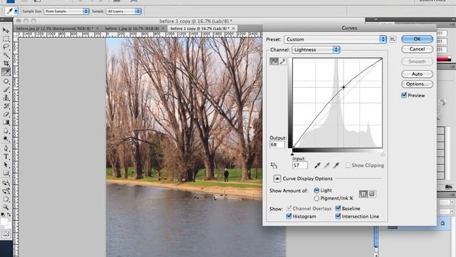 photo adjustment using lab color mode and curve смотреть онлайн