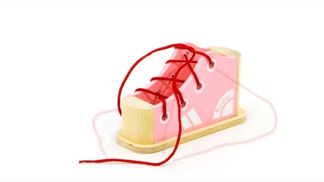 Шнуровка Ботинок Алатойс (Alatoys) - развивающие деревянные игрушки