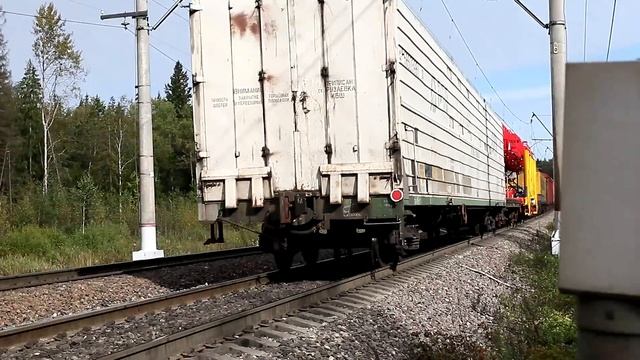 Поезда на участке Акулово - Бекасово. Старый знакомый ВЛ11У, много "красивых" номеров. Часть 1. смотреть онлайн