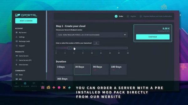GPORTAL Minecraft Server - How to allocate RAM to your GPORTAL Minecraft Server