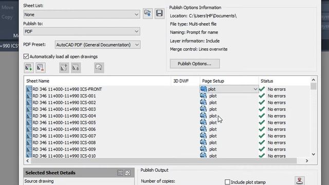 All Layout Print \ PDF Onetime In AutoCAD & Civil 3D смотреть онлайн