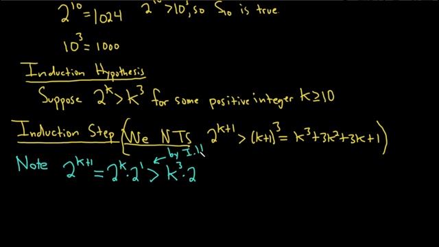 Induction Inequality Proof: 2^n greater than n^3 смотреть онлайн