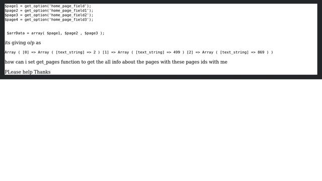 Wordpress: How to get pages id in array in get_pages? смотреть онлайн