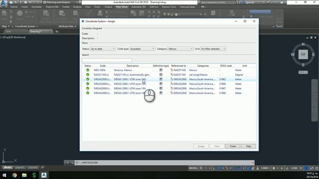 Civil 3D - asignar un sistema de coordenadas смотреть онлайн
