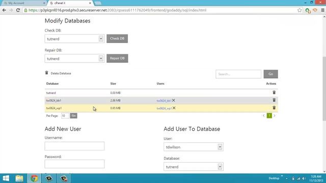 Setup MySQL Database GoDaddy Hosting CPanel смотреть онлайн