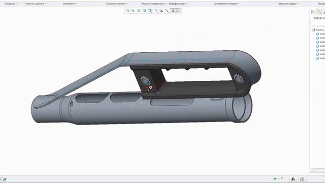 3Д модель пулемета ПКП Печенег bullpup. Triotec. 3d model Model 119 PKP Bullpup смотреть онлайн