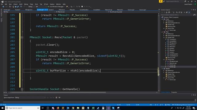 C++ Blocking Sockets Networking [Winsock] Tutorial 14: Packet Class Part 1 смотреть онлайн