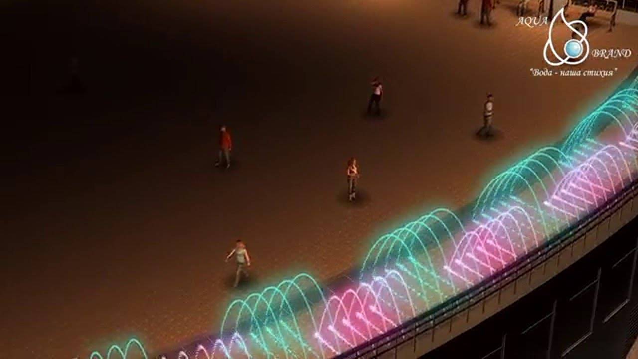 Light&Music Fountain With Jamping Jet/Анимация музыкального фонтана с форсунками Jamping Jet