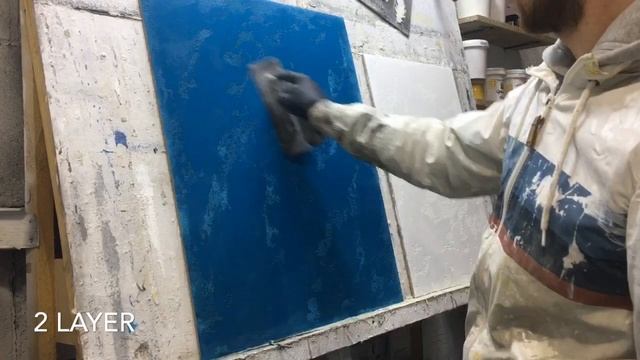 Daricco “Calce Di Marmo” - Venetian Lime Decorative Plaster. Background Daricco “Travertine”