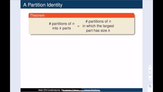 Comb 01-11 Integer Partitions смотреть онлайн