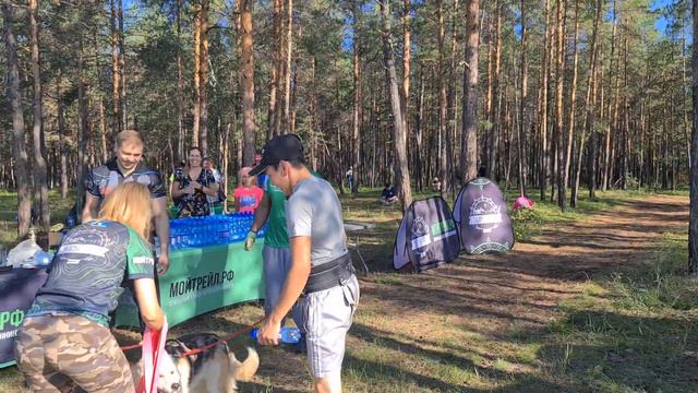 Финиш кани-кросс, медаль к питомцу... 24.07.2022 Якутск смотреть онлайн