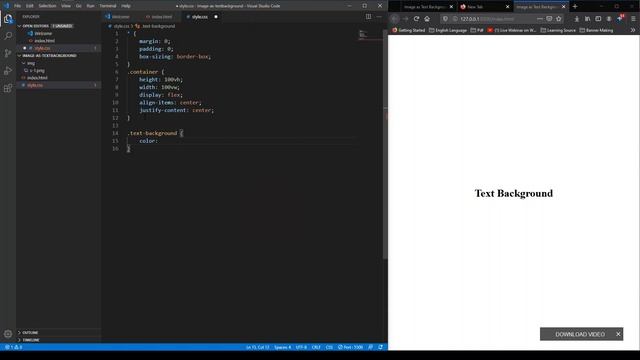 How to place image as text Background With HTML, CSS3. Easily set images as text background. смотреть онлайн