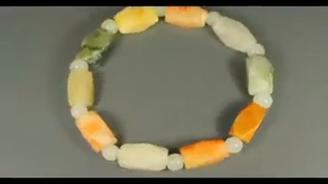 Серебряный браслет с жадеитом (Природным) - 19324 смотреть онлайн