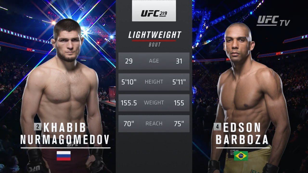 Хабиб Нурмагомедов vs Эдсон Барбоза: Вспоминаем бой смотреть онлайн