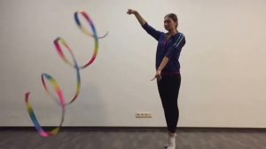 Упражнения с лентой. Техника