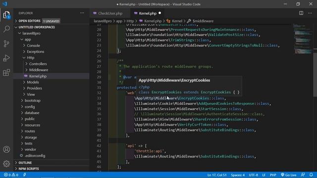 Laravel 8 Tutorial - Middleware смотреть онлайн