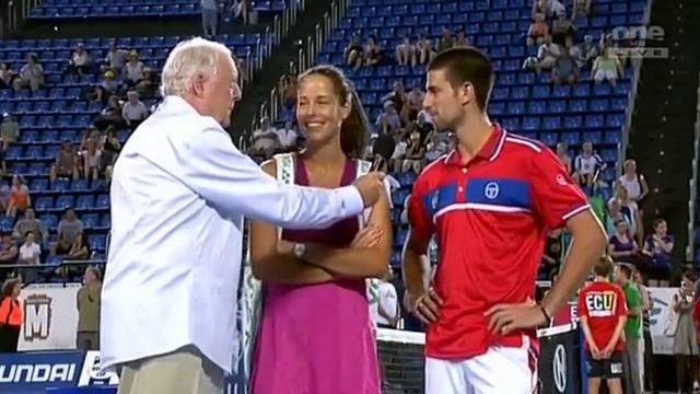 2011 Hopman Cup 1st Match Ivanovic & Djokovic Interview смотреть онлайн