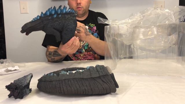 2014 Godzilla X Plus 12 inch Blue Dorsal Version PX Previews Exclusive Unboxing and Review смотреть онлайн