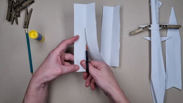 DIY - How To Make A Sting, The Sword Of Bilbo And Frodo Baggins (Lord Of The Rings) From A4 Paper